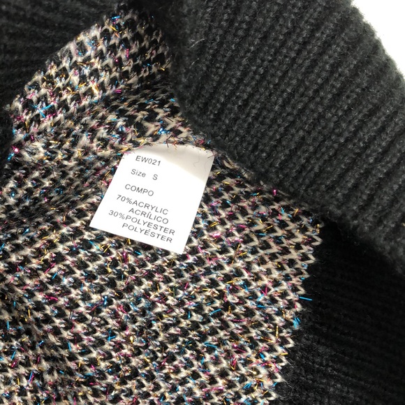 Women's Metallic Glitter Crew Neck Sweater Sz S, M - Picture 6 of 10